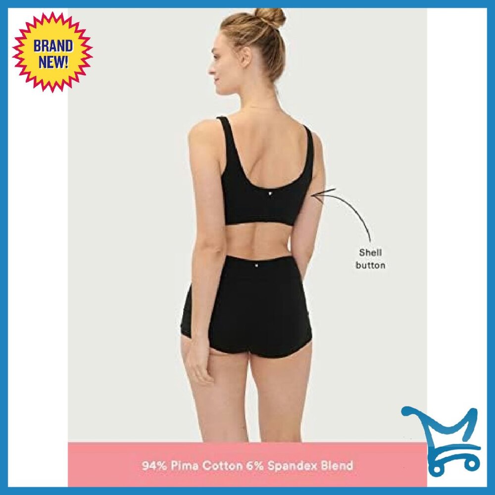 Wireless Maternity Nursing Bra, Soft Stretchy Cot… - image 6